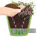 Santino Self Watering Planter Asti 7.1 Inch Red-Pearl/White Flower Pot   564101612